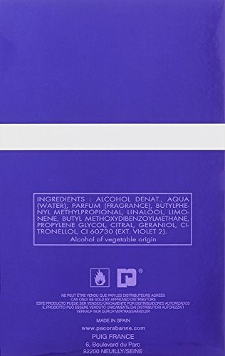Paco Rabanne Ultraviolet for Men bottle closeup, refined premium details.