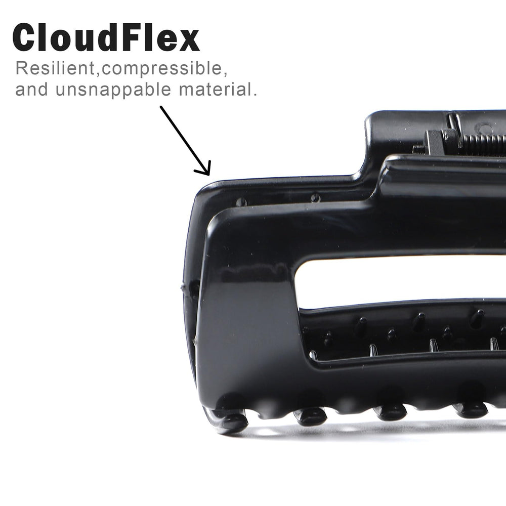Paderison cloud hair clip with ponytail demonstrating secure hold during daily activities.
