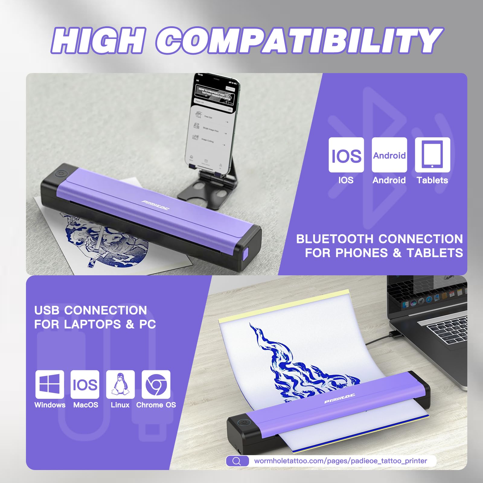 Padieoe compact portable design fits in studio bag for travel