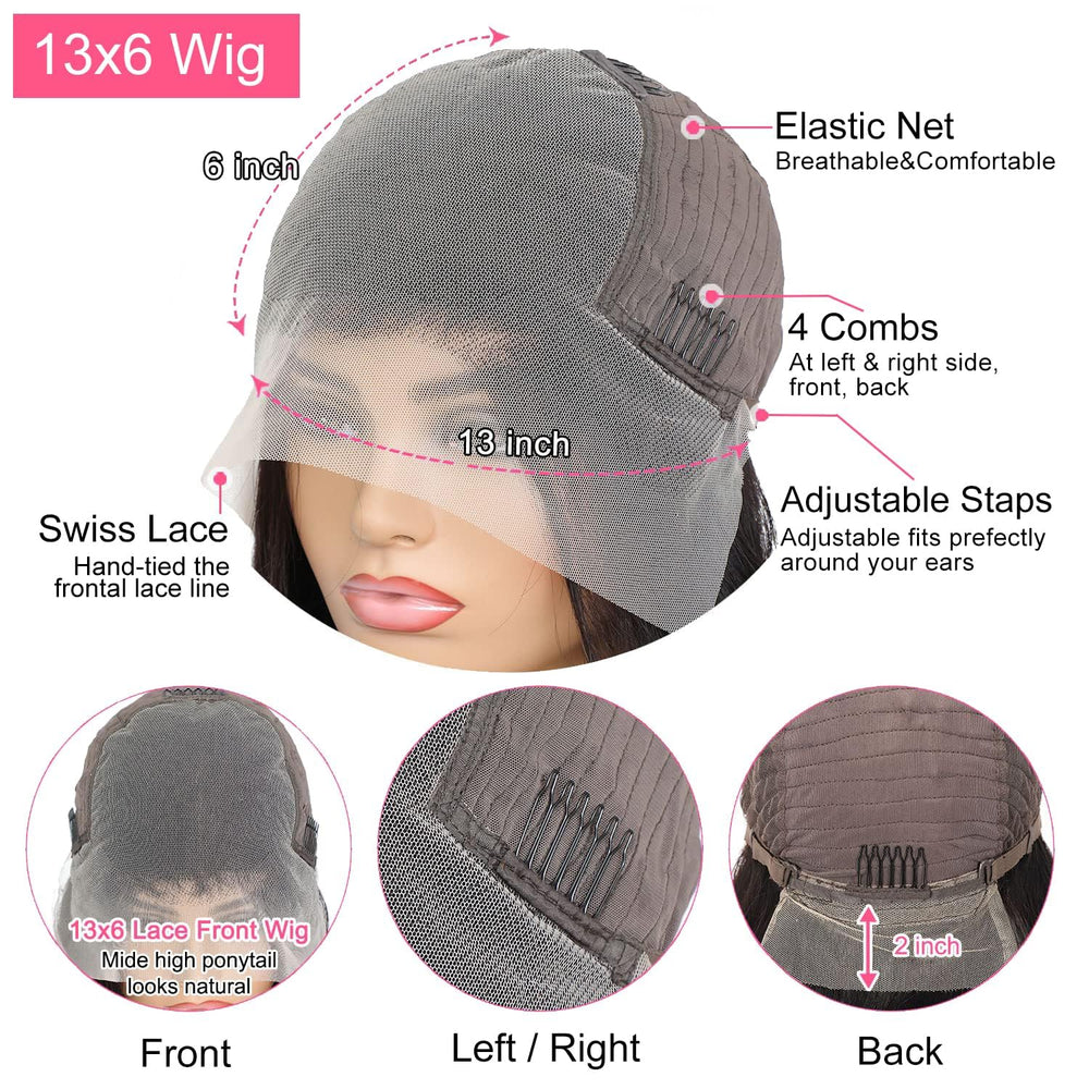 Padise glueless wig cap with four combs and adjustable straps for secure fit