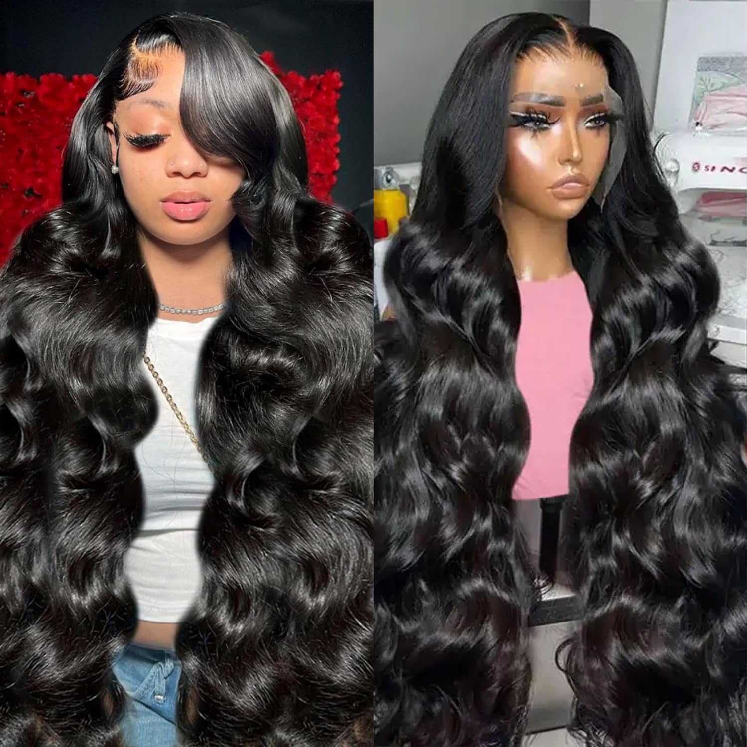 Padise HD transparent lace-front close-up showing natural scalp look