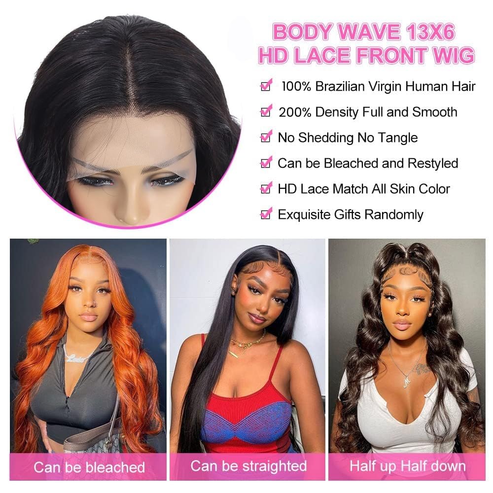 Padise heat-styling capable body-wave wig suitable for curling or straightening