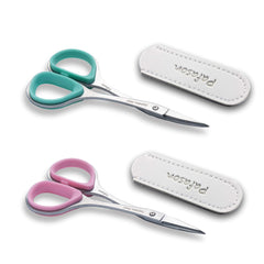 Pafason cuticle scissor set in premium leather case for organized grooming