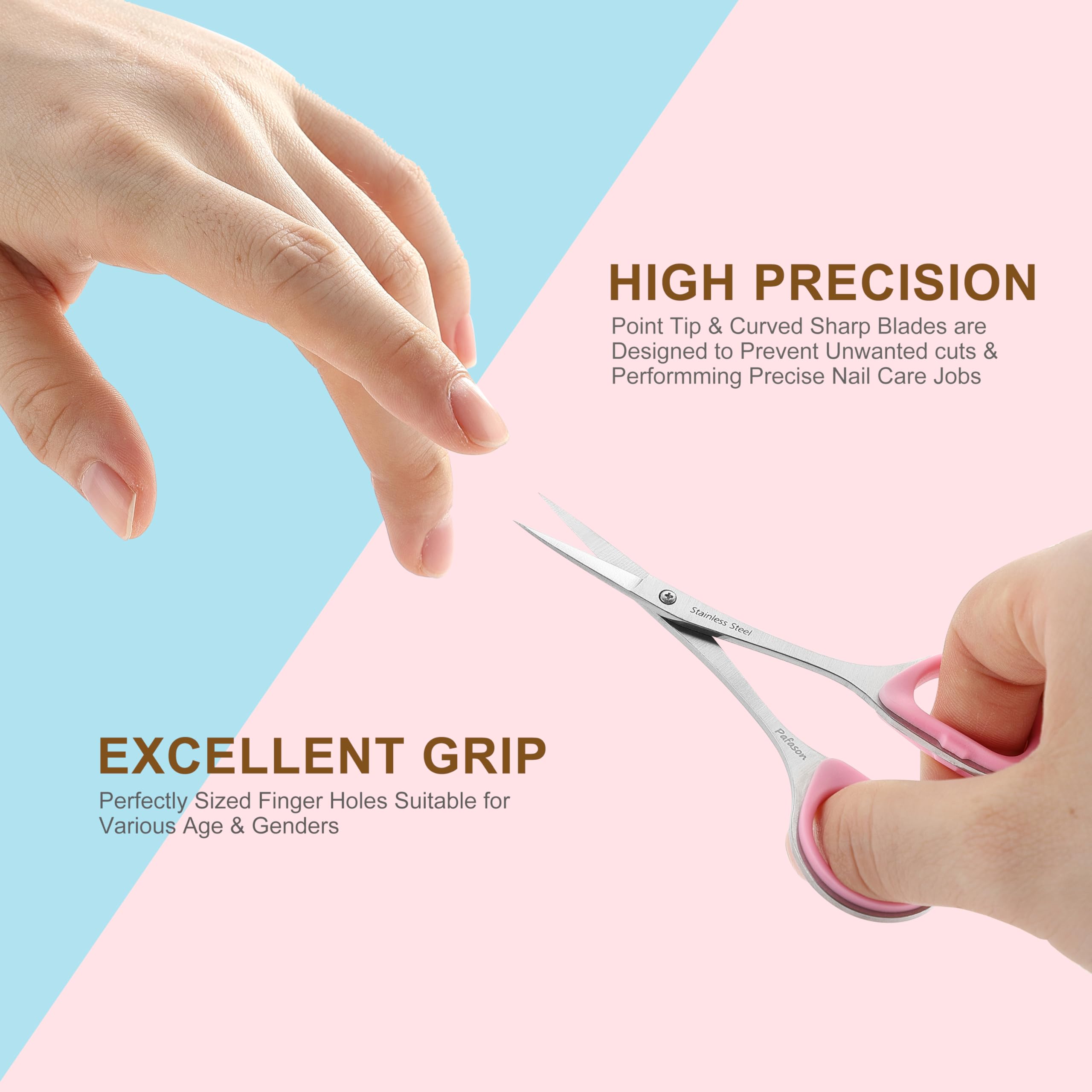 Pafason straight blade cleans nail dry skin and hangnails effectively
