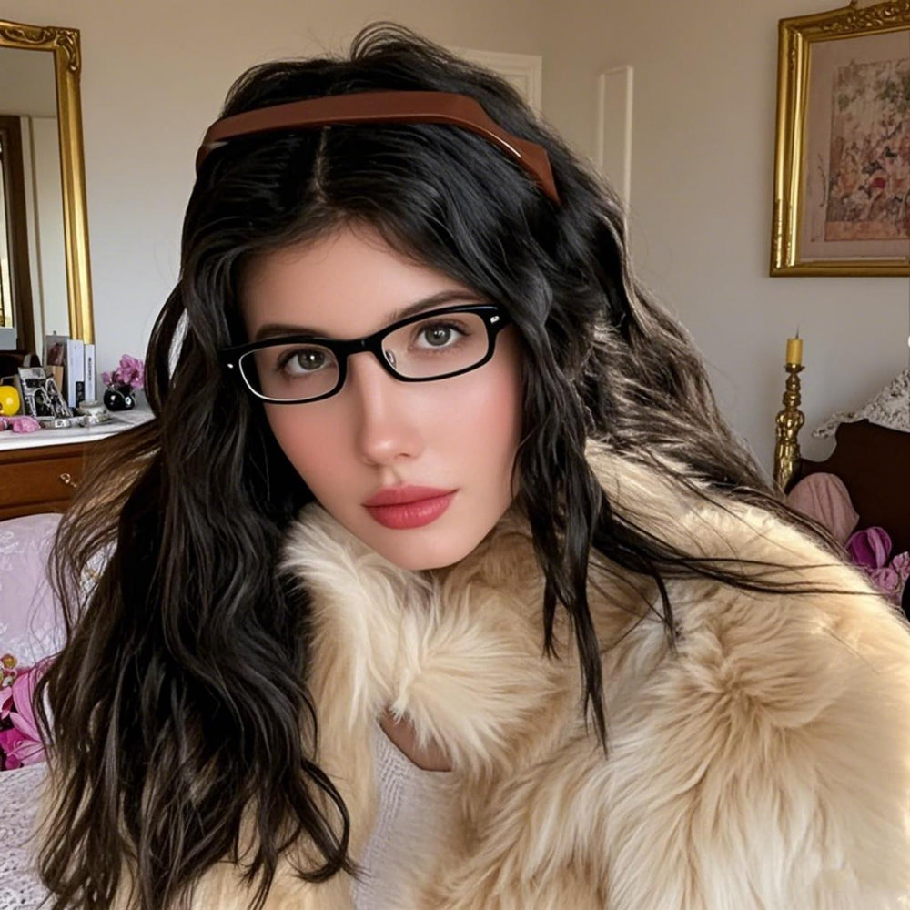 PAHAFENRY square headbands with glasses fit ensures eyewear compatibility