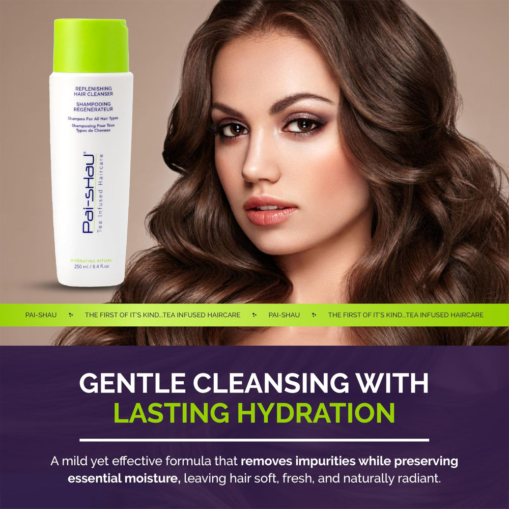 Pai-Shau hair with glossy, soft finish after use.