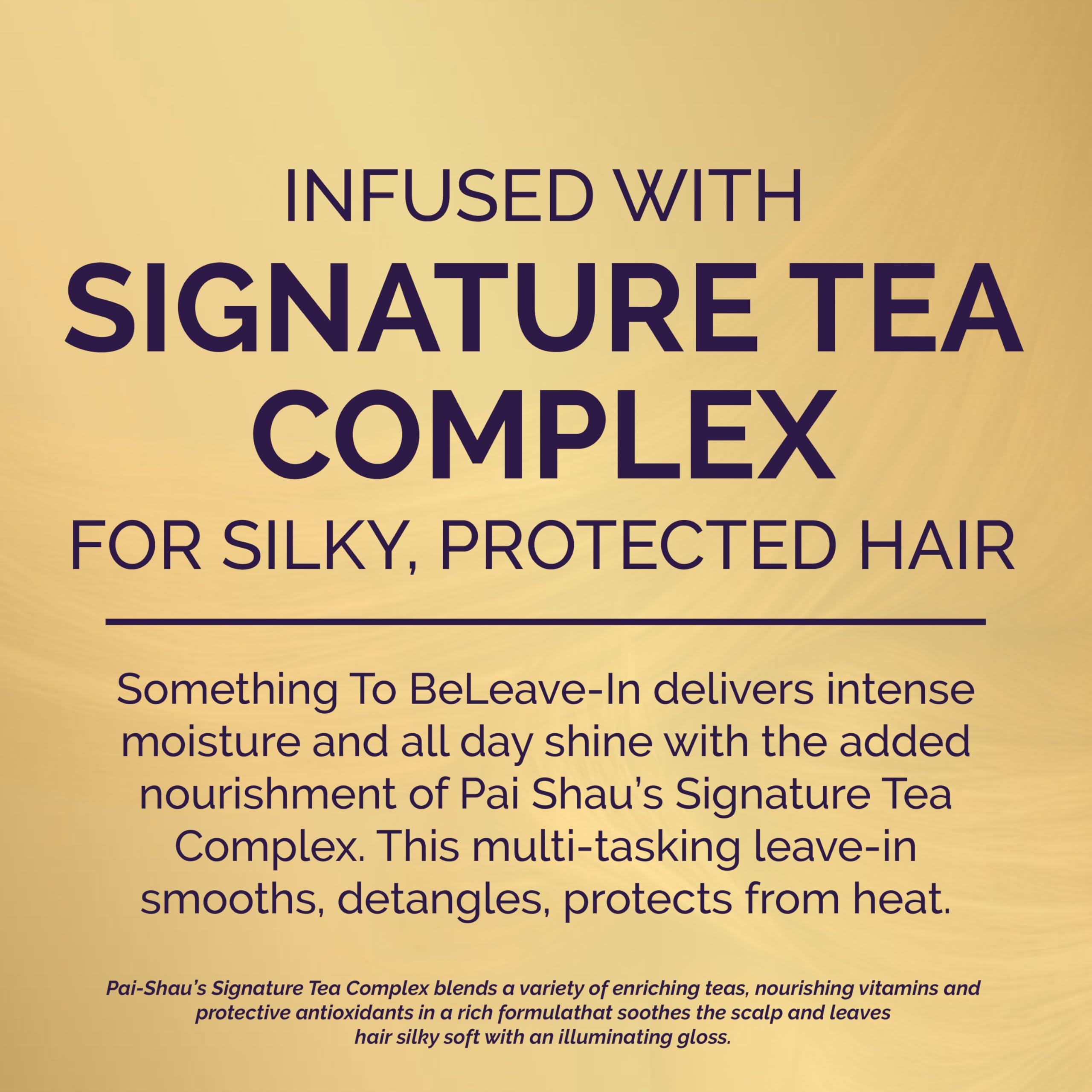 Pai-Shau Something To BeLeave-In shine close-up with glossy strands