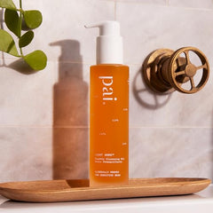 Pai Skincare Light Work rosehip application shows nourishing cleansing action.