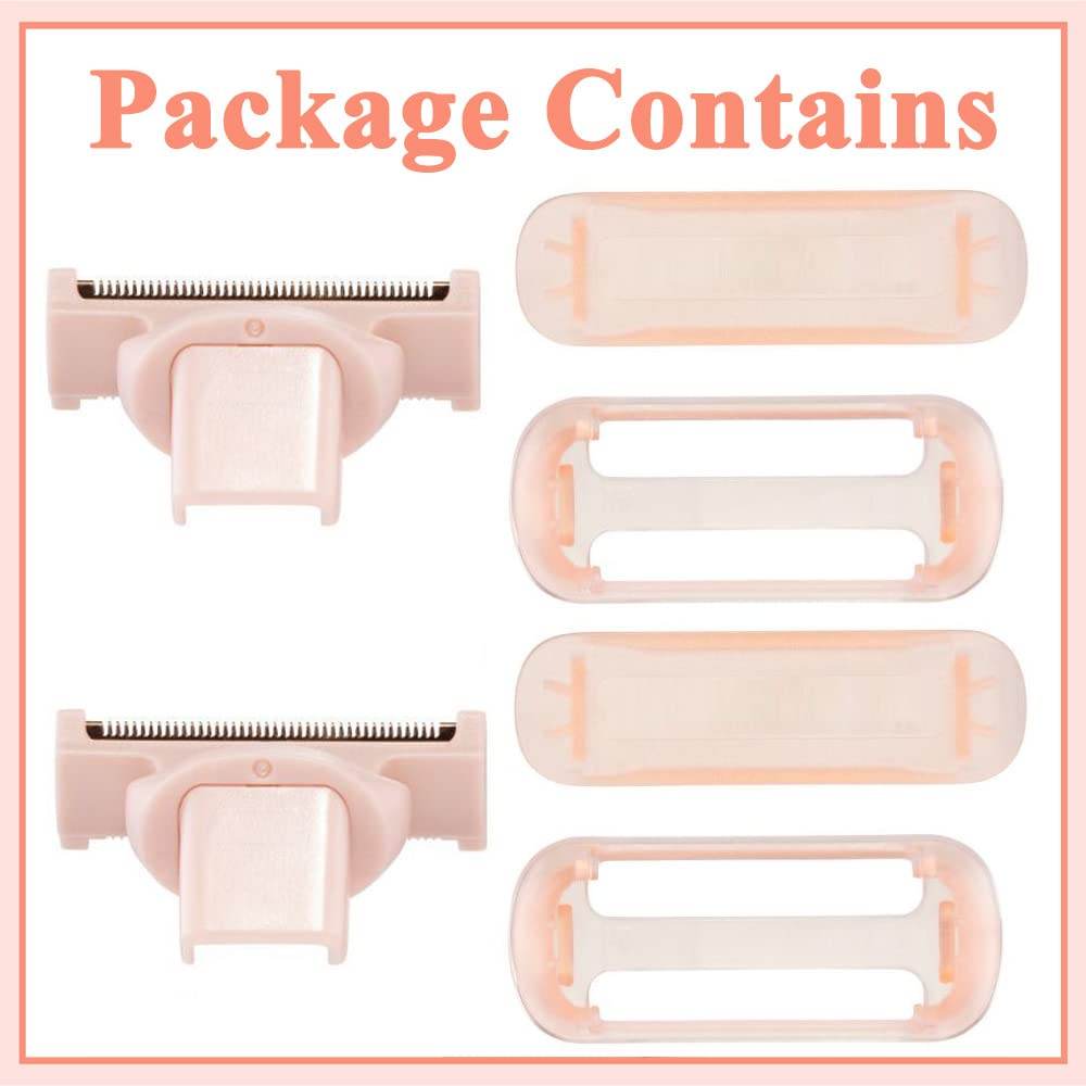 PAI4LEISI Flawless Nu Razor washable replacement heads ensure quick cleaning.