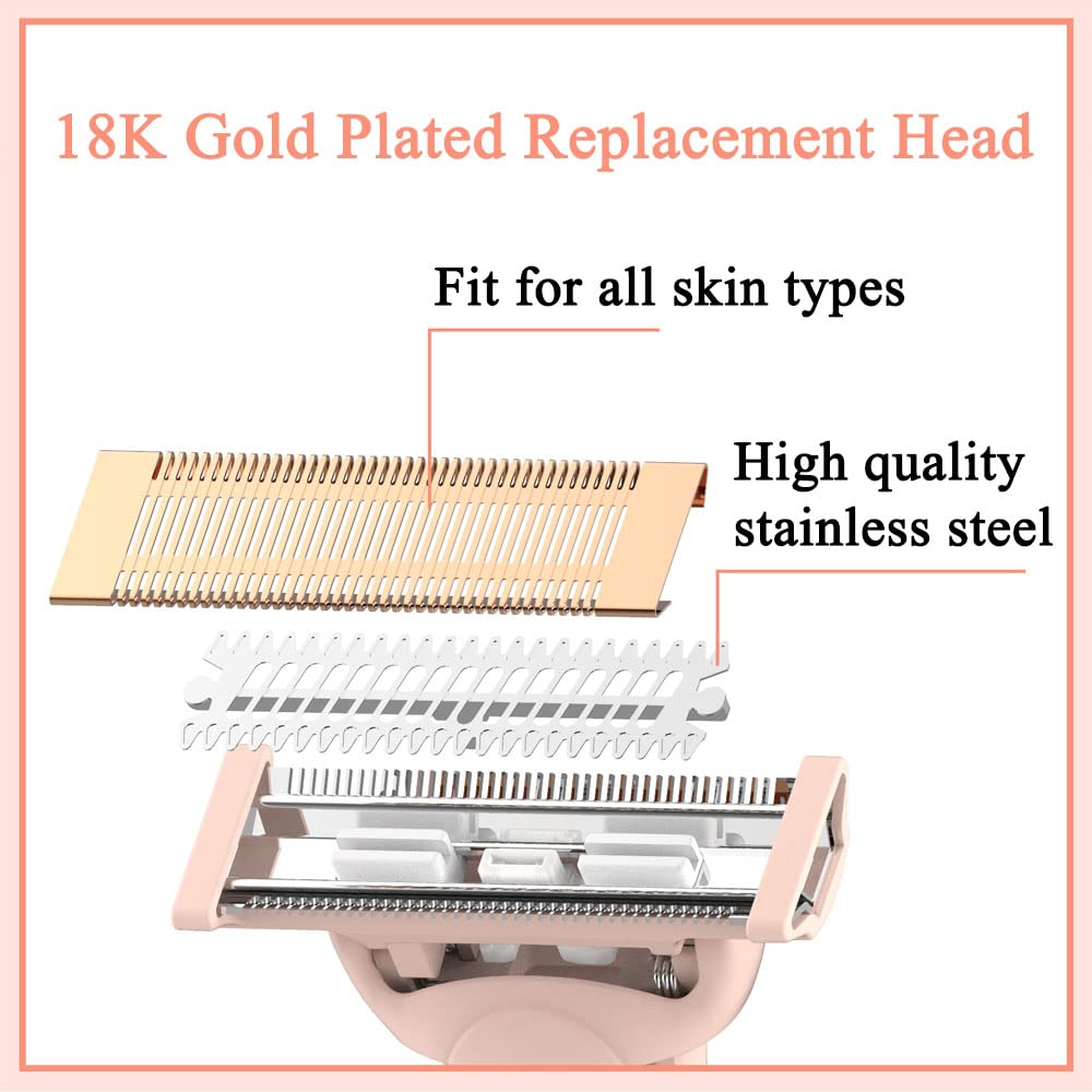 PAI4LEISI Flawless Nu Razor replacement heads pack for easy upkeep.