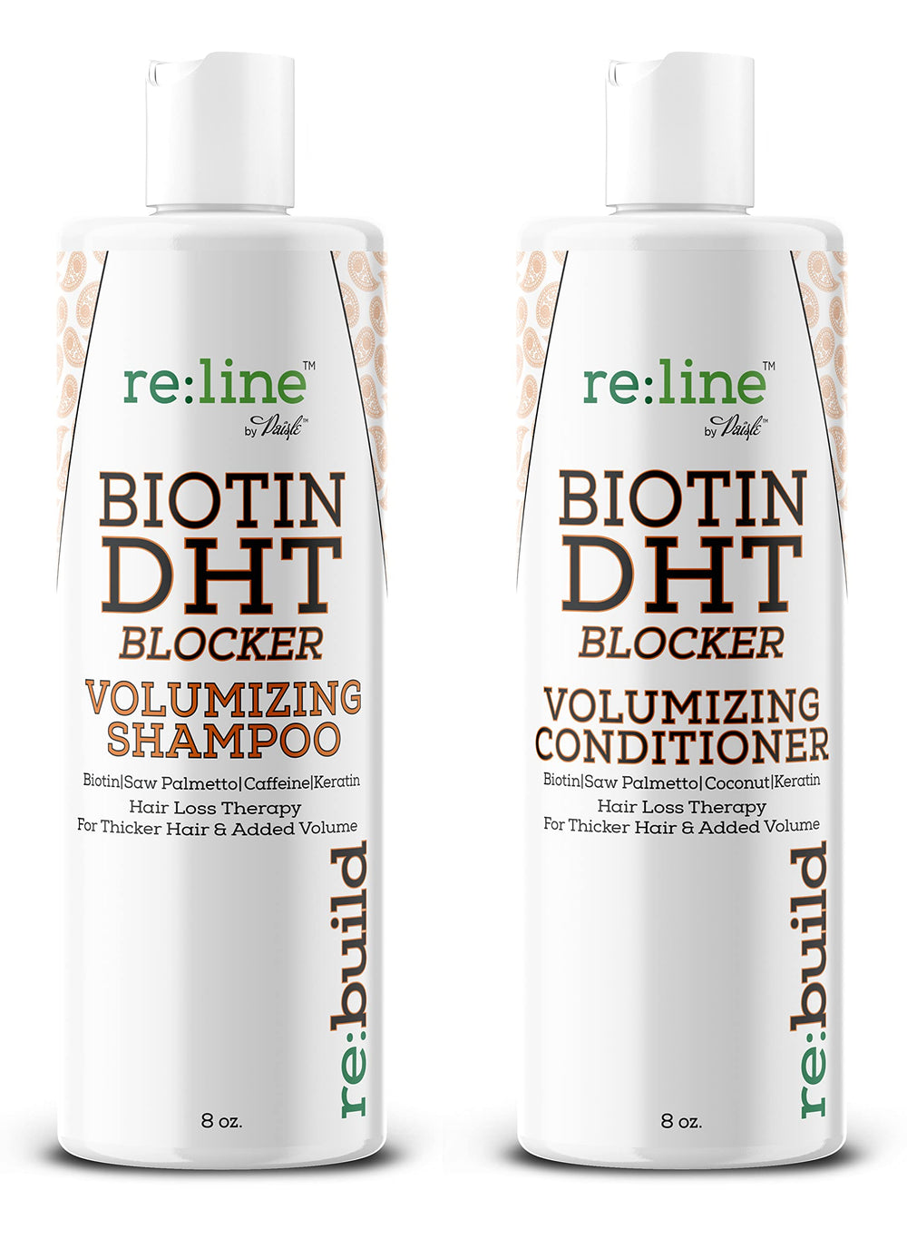 Paisle Botanics volumizing conditioner bottle pour promotes detangling with no heaviness.