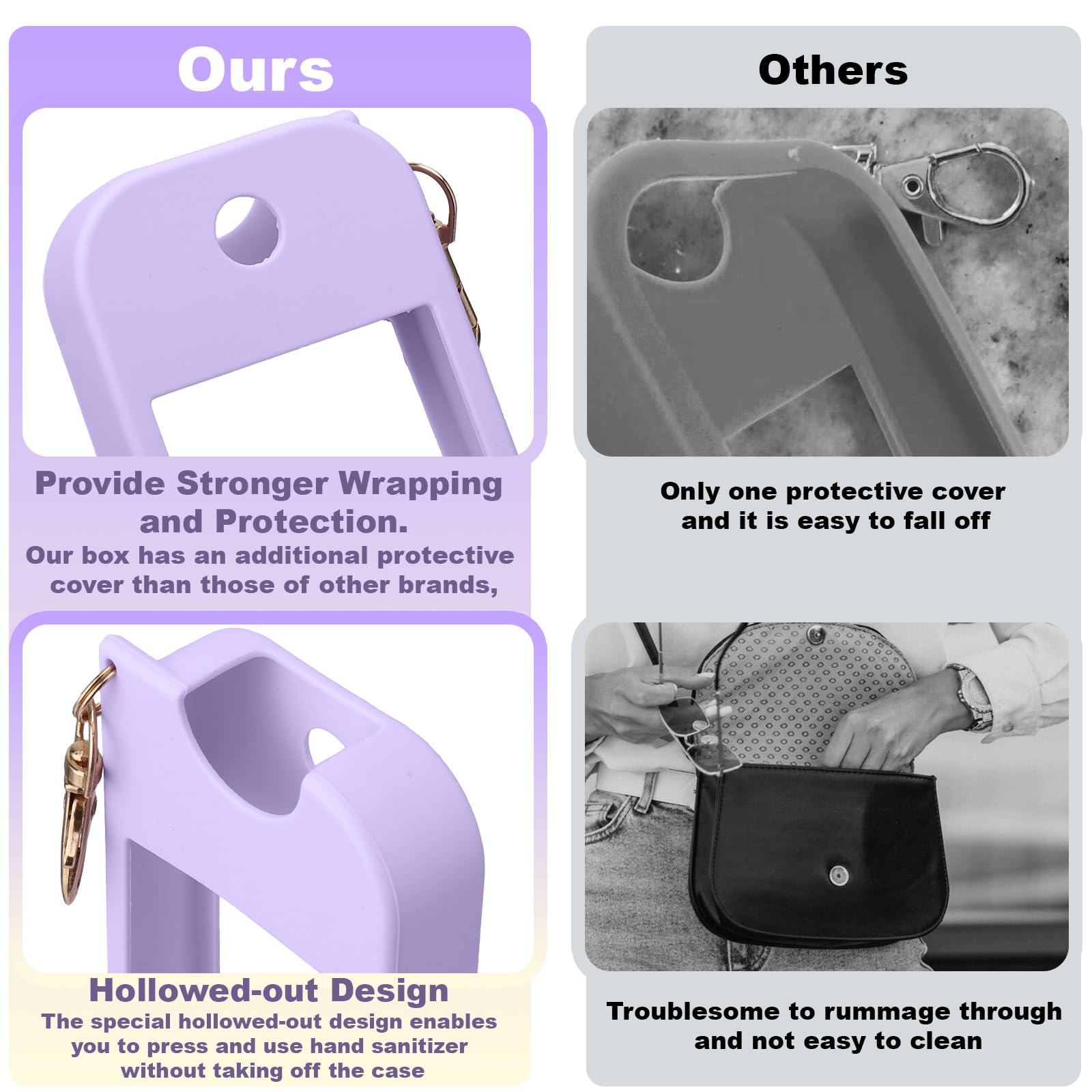 Palksky 360-protection case shields the bottle from drops and scratches.