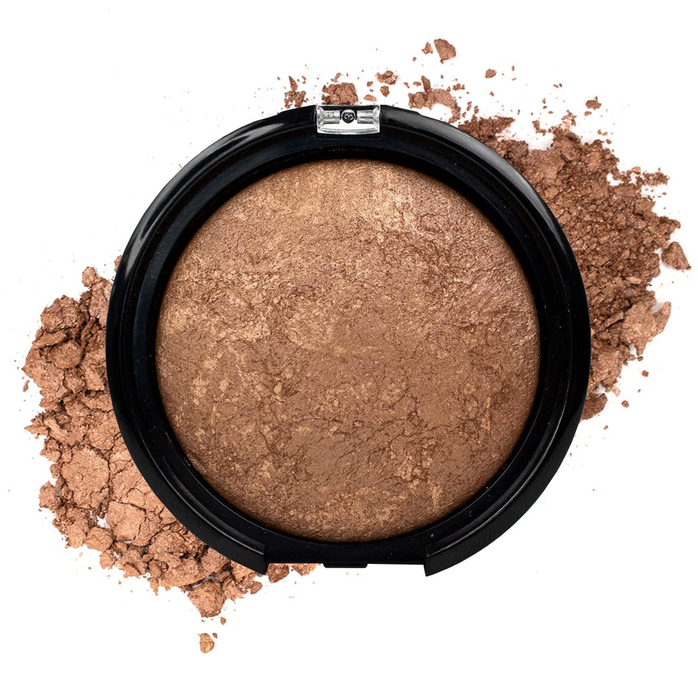 Palladio Baked Bronzer dry application for natural-looking contour