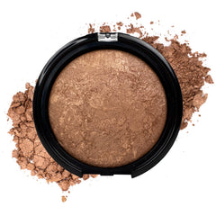 Palladio Baked Bronzer dry application for natural-looking contour
