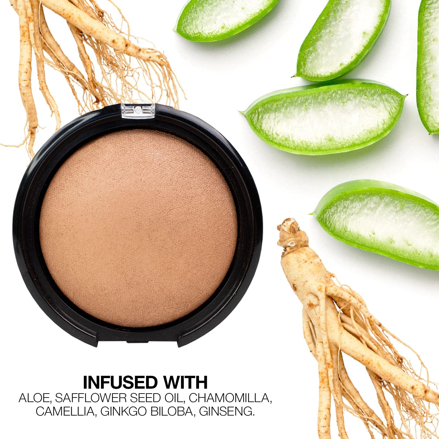 Palladio Baked Bronzer wet application for dramatic radiance