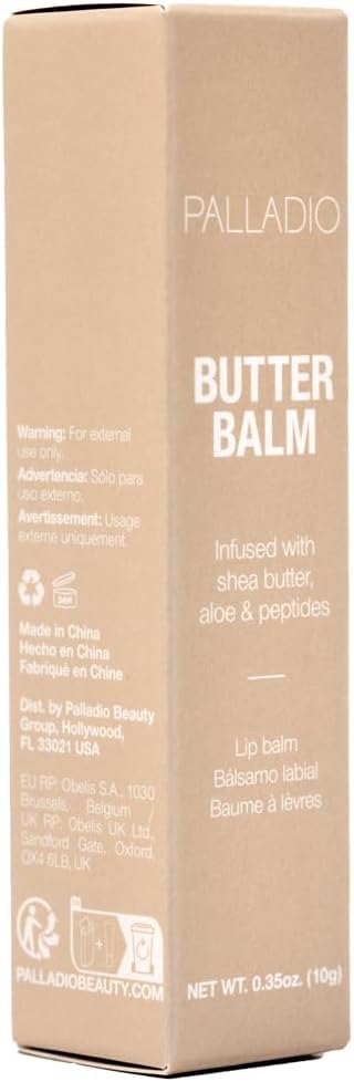 Palladio Butter Balm Leaping Bunny logo close-up indicating cruelty-free status