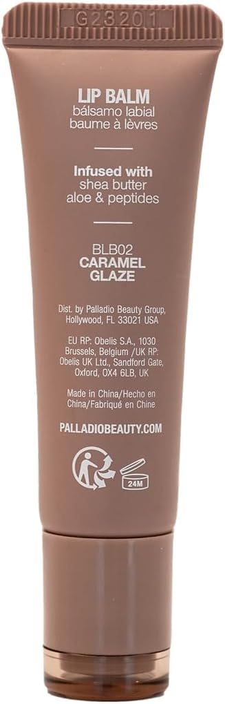 Palladio Butter Balm squeeze-tube on the go for quick touch-ups.