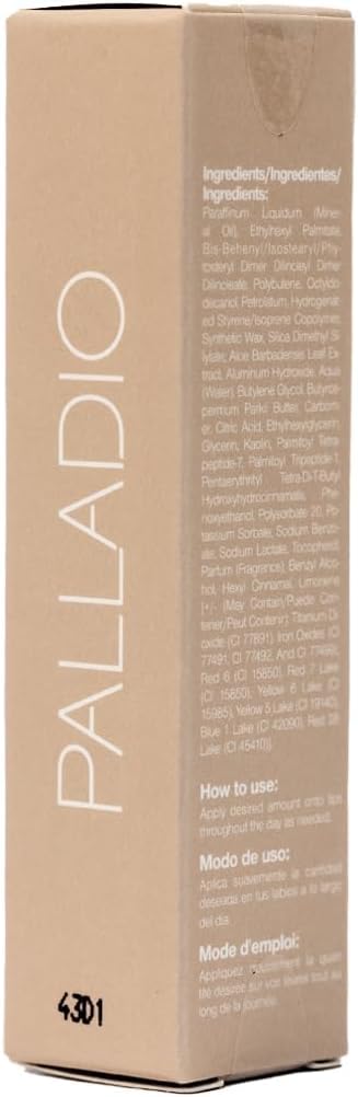 Palladio Butter Balm travel-sized tube ready for on-the-go touch-ups