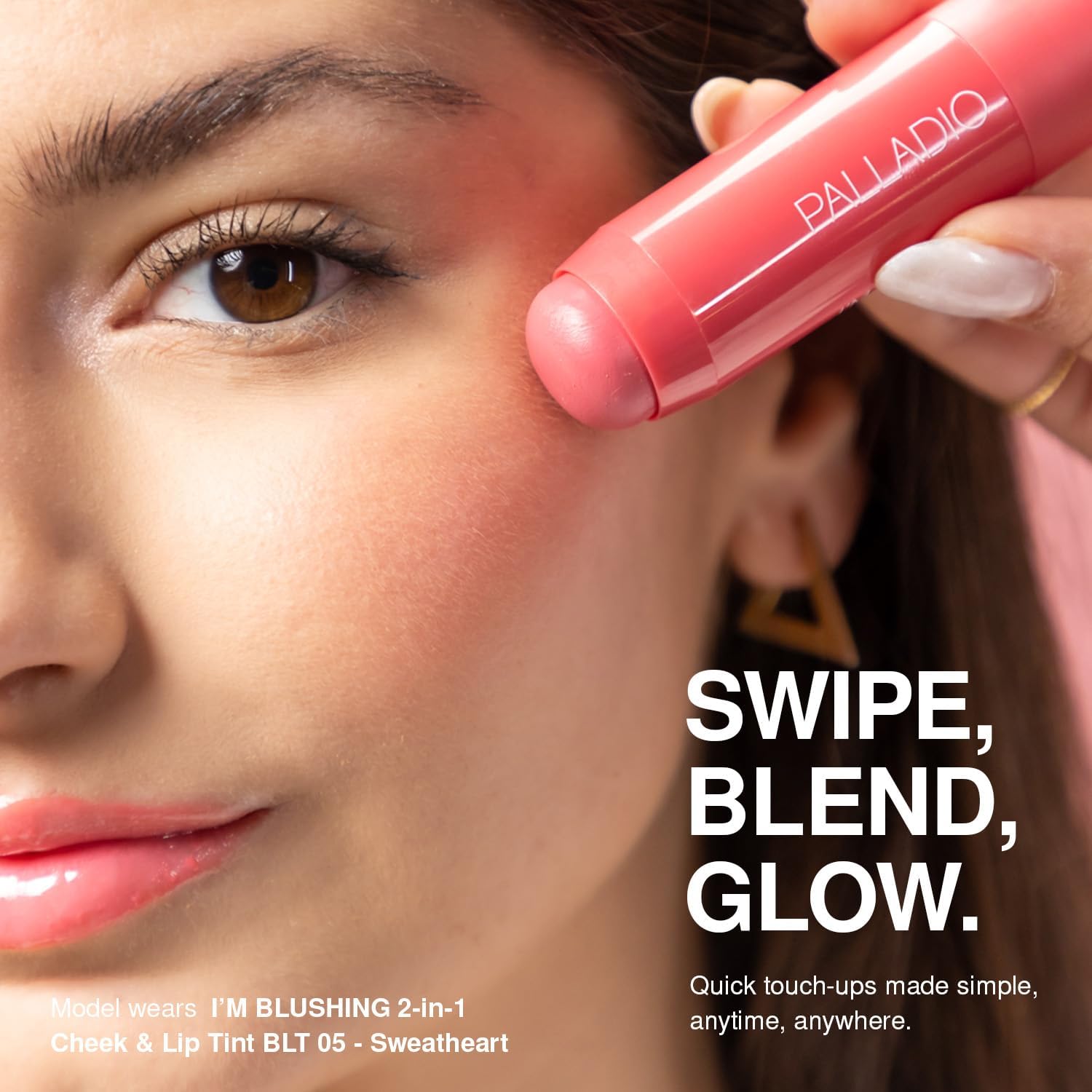 Palladio I'm Blushing lip application delivers seamless color with hydrating wear