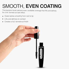 Palladio Lash Obsessed Mascara application closeup demonstrates zigzag technique for volume