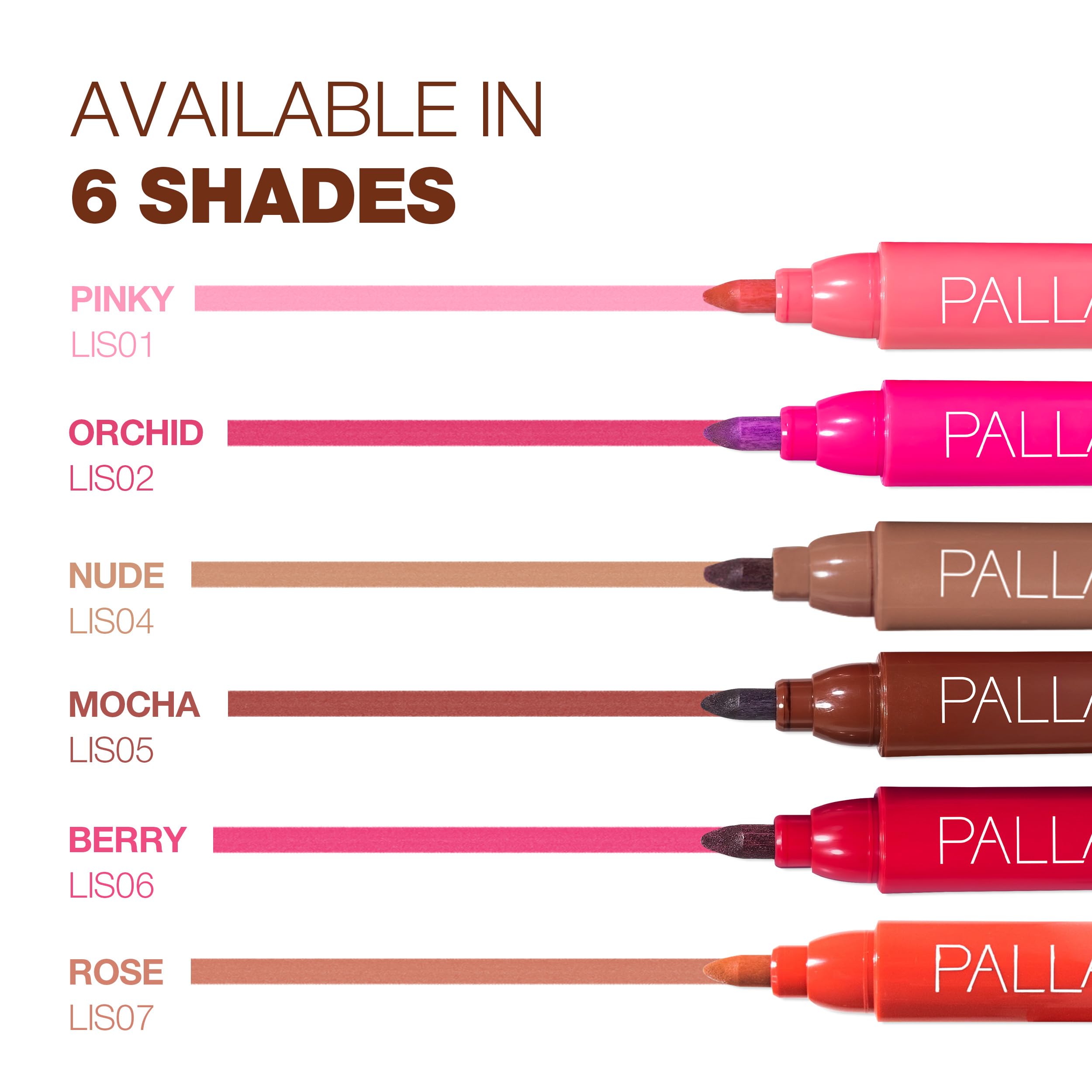 Palladio Lip Stain offers longwear all day with resistant color