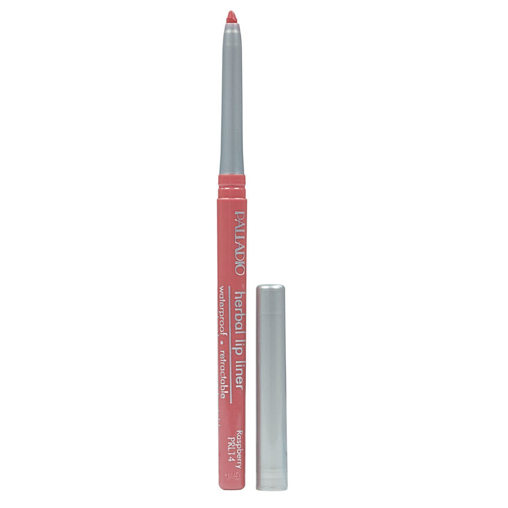 Palladio retractable waterproof lip liner raspberry swatch for precise definition and long wear.