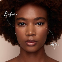 Palladio Under Eye Brightener Soft Pink swatch brightens for a light to medium look.