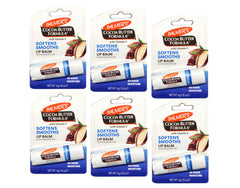 Palmer's Cocoa Butter Formula lip balm pack of six tubes provides daily lip hydration.