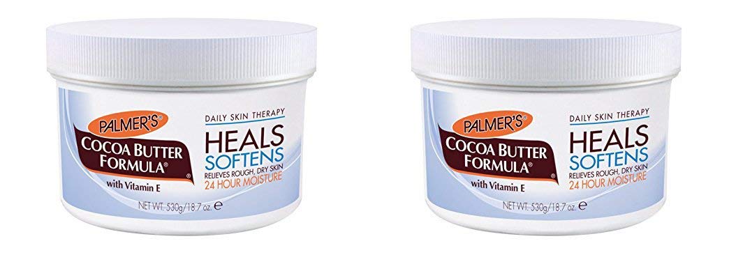 Palmer's Cocoa Butter Formula Vitamin E jar—rich moisturizer for dry skin and scars.