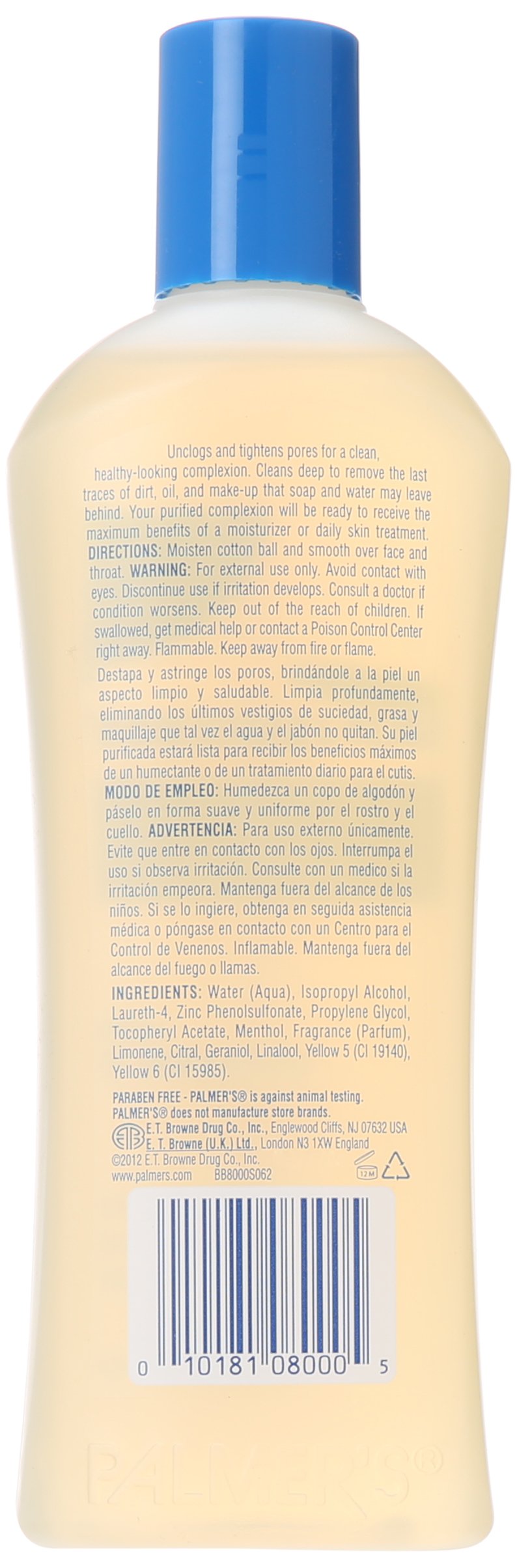 Palmer's Skin Success packaging varied image emphasizes plant-based ingredients for hydrated skin.