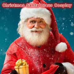 Paminify Christmas white beard cosplay color creates festive effect that's easy to remove.