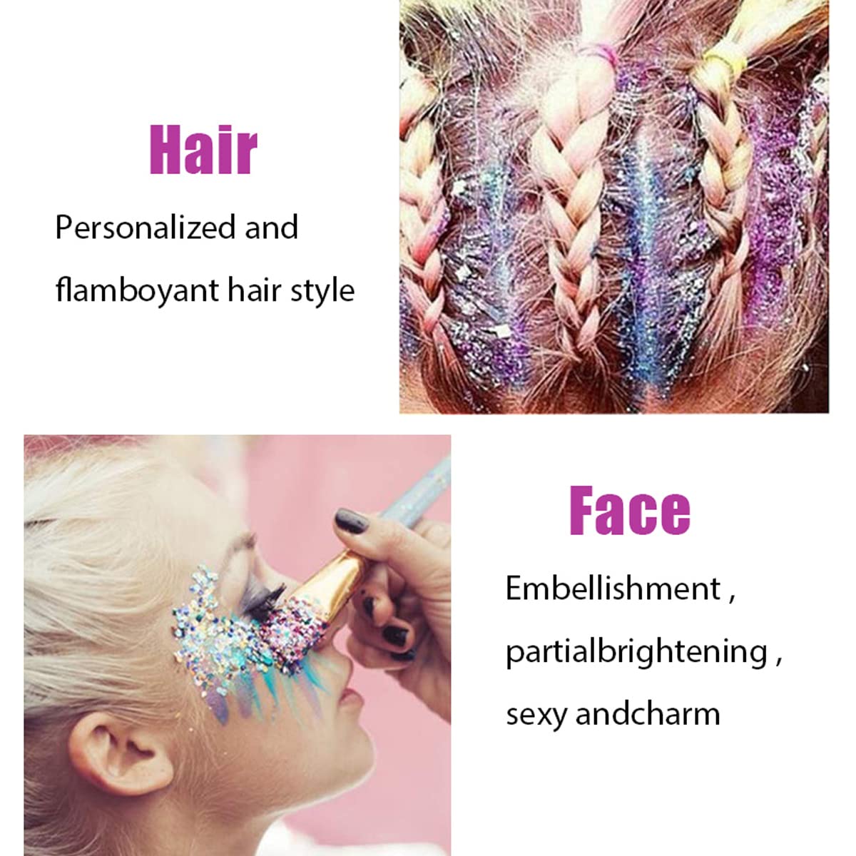 Paminify Gold Glitter Gel ideal for Mardi Gras and concerts.