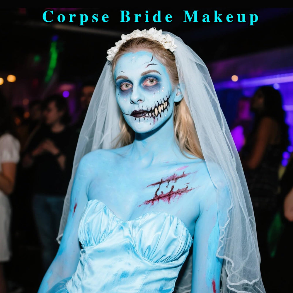 Paminify blue face paint used as eye-black for sports occasions.