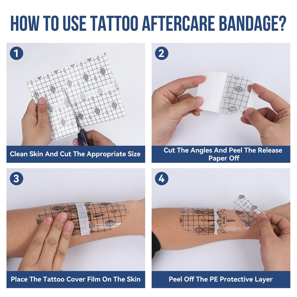 Pamiou breathable tattoo bandage supports comfortable healing
