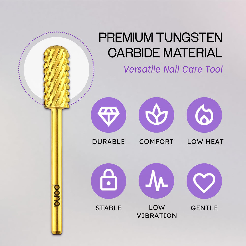 PANA two-way-rotation nail drill bit for versatile filing