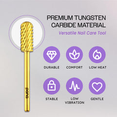 PANA two-way-rotation nail drill bit for versatile filing