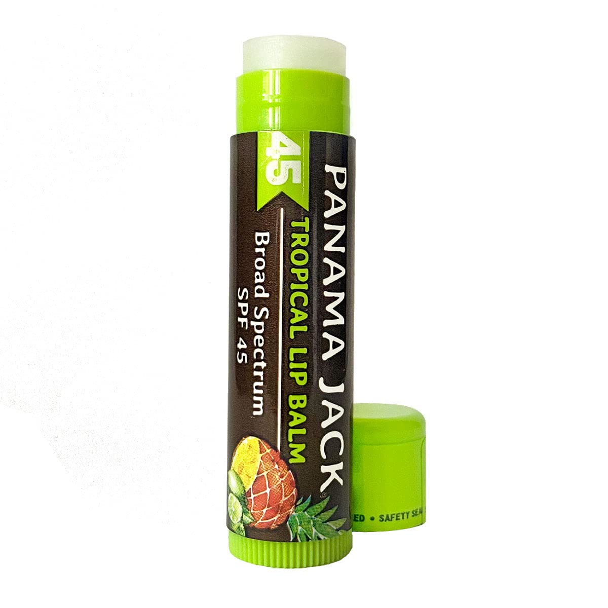 Panama Jack Sunscreen Lip Balm easy-grip bottle ensures controlled application.