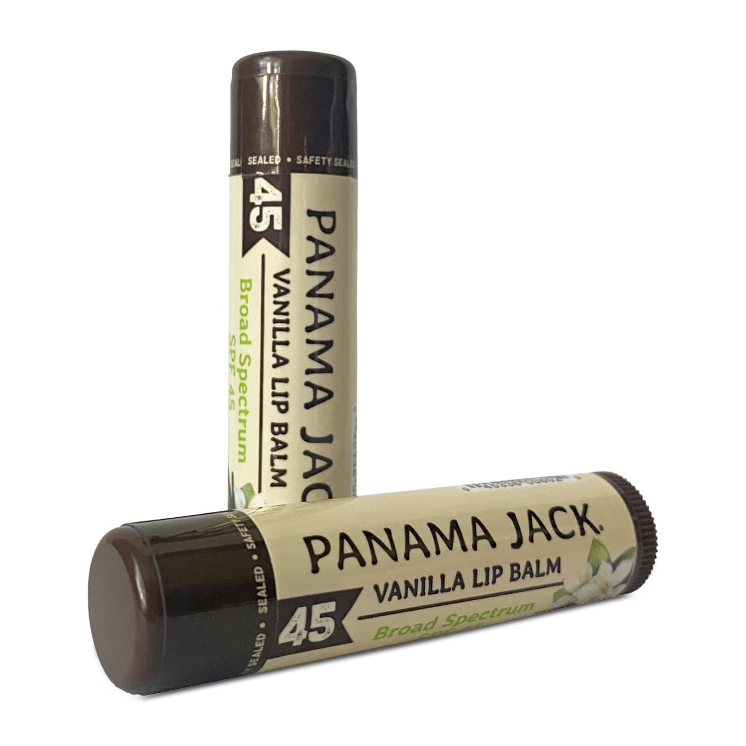 Panama Jack Sunscreen Lip Balm compact size on beach tote