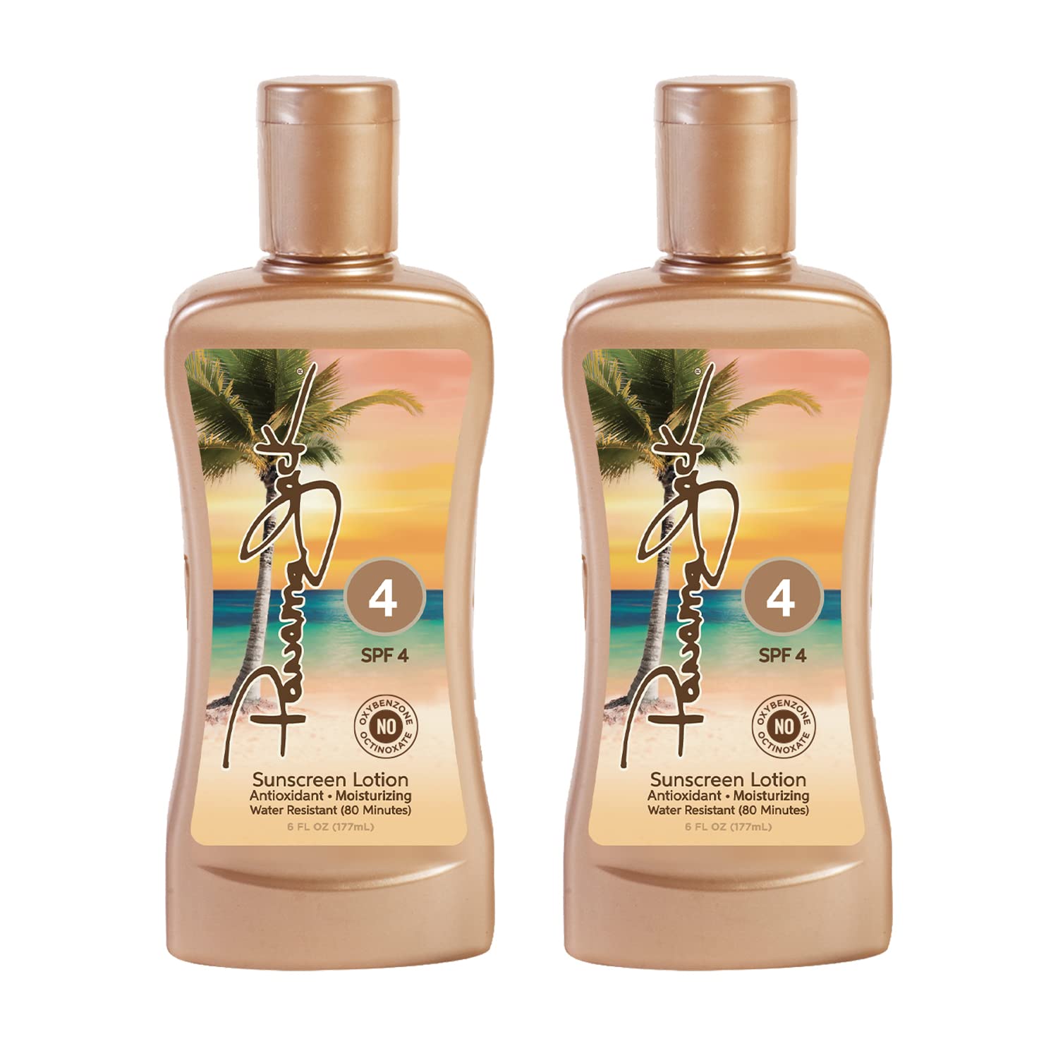Panama Jack gluten-free symbol on bottle for sensitive skin