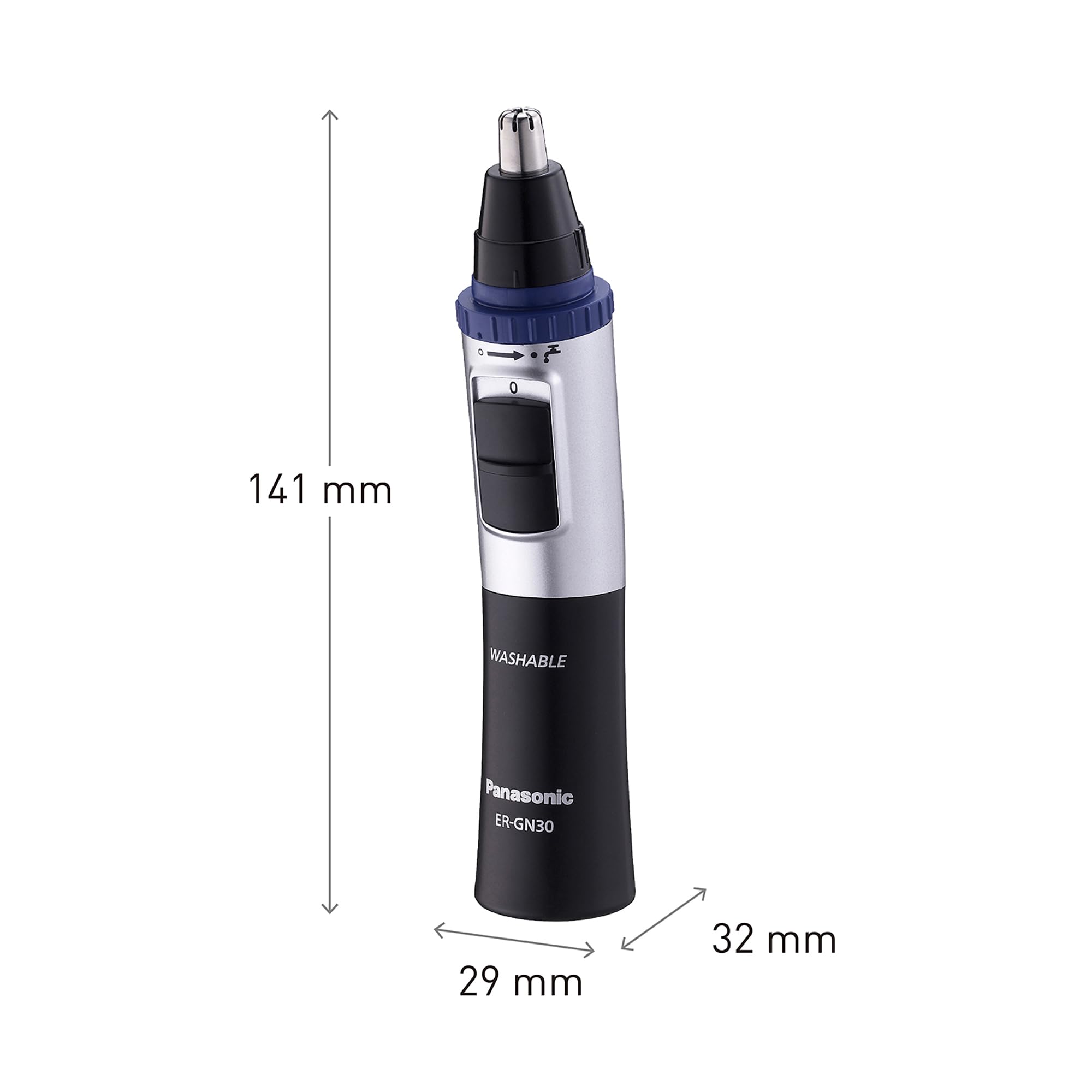 Panasonic ER-GN30-K compact cordless power with AA battery