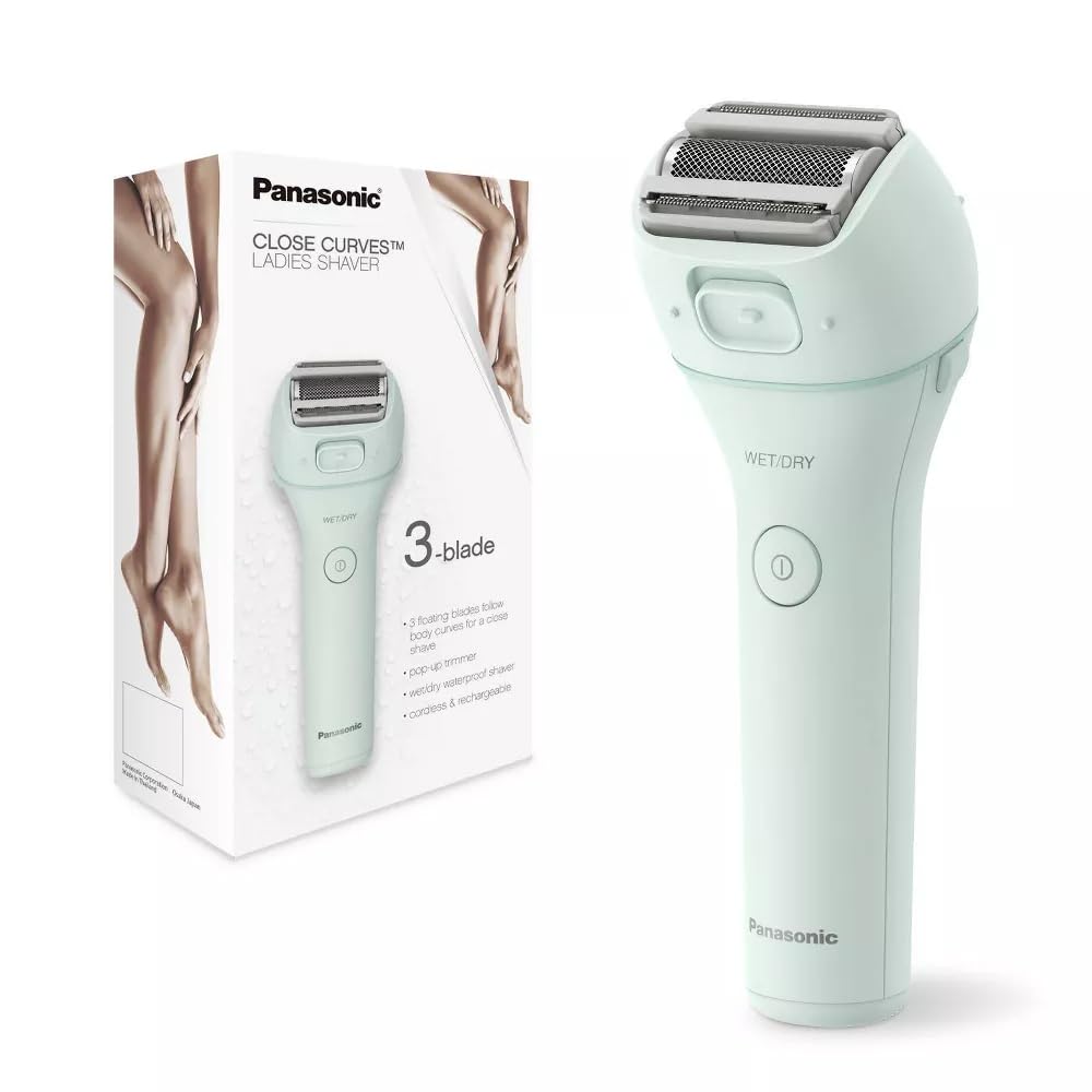 Panasonic ES-WL60-G ergonomic cordless handle for easy use in wet conditions.