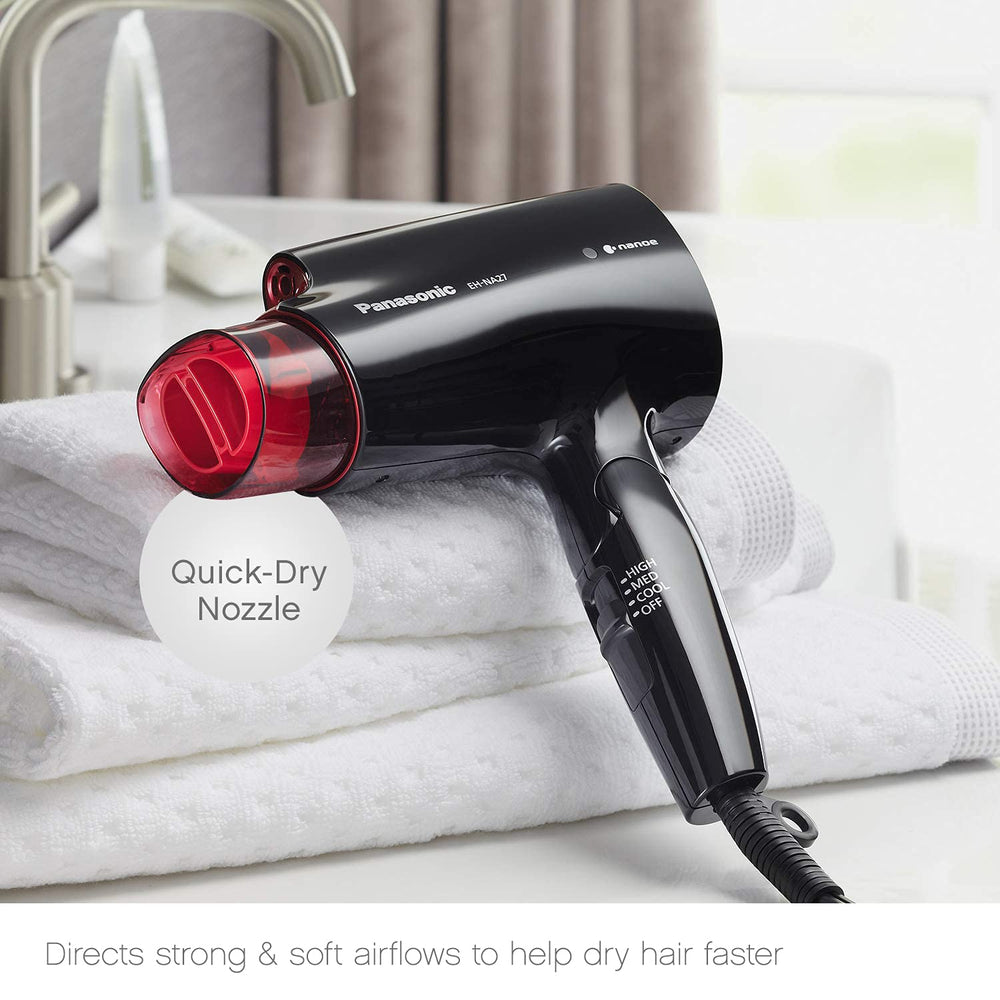 Panasonic nanoe compact hair dryer 1400w-power for efficient drying.