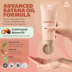 Panda's Promise Batana Oil Duo packaging showcases clean sulfate-free haircare ritual.