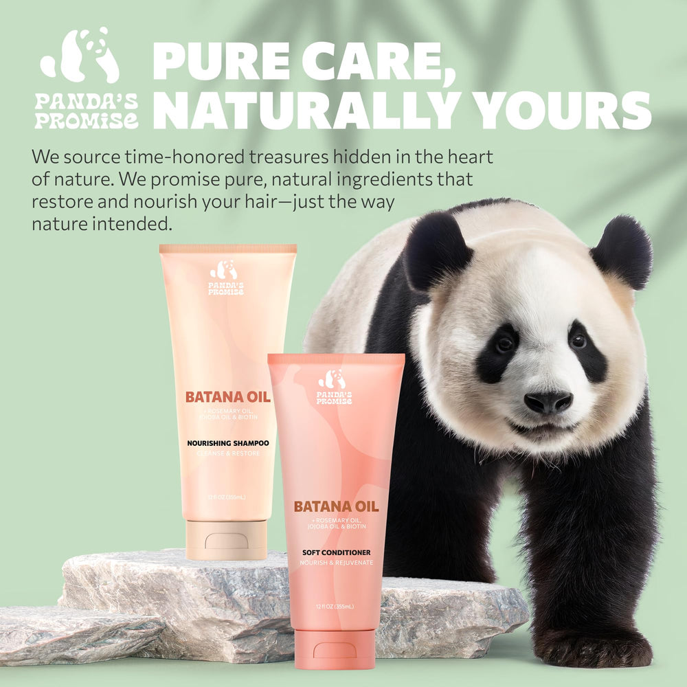 Panda's Promise Batana Oil GMP-certified packaging signals quality control.