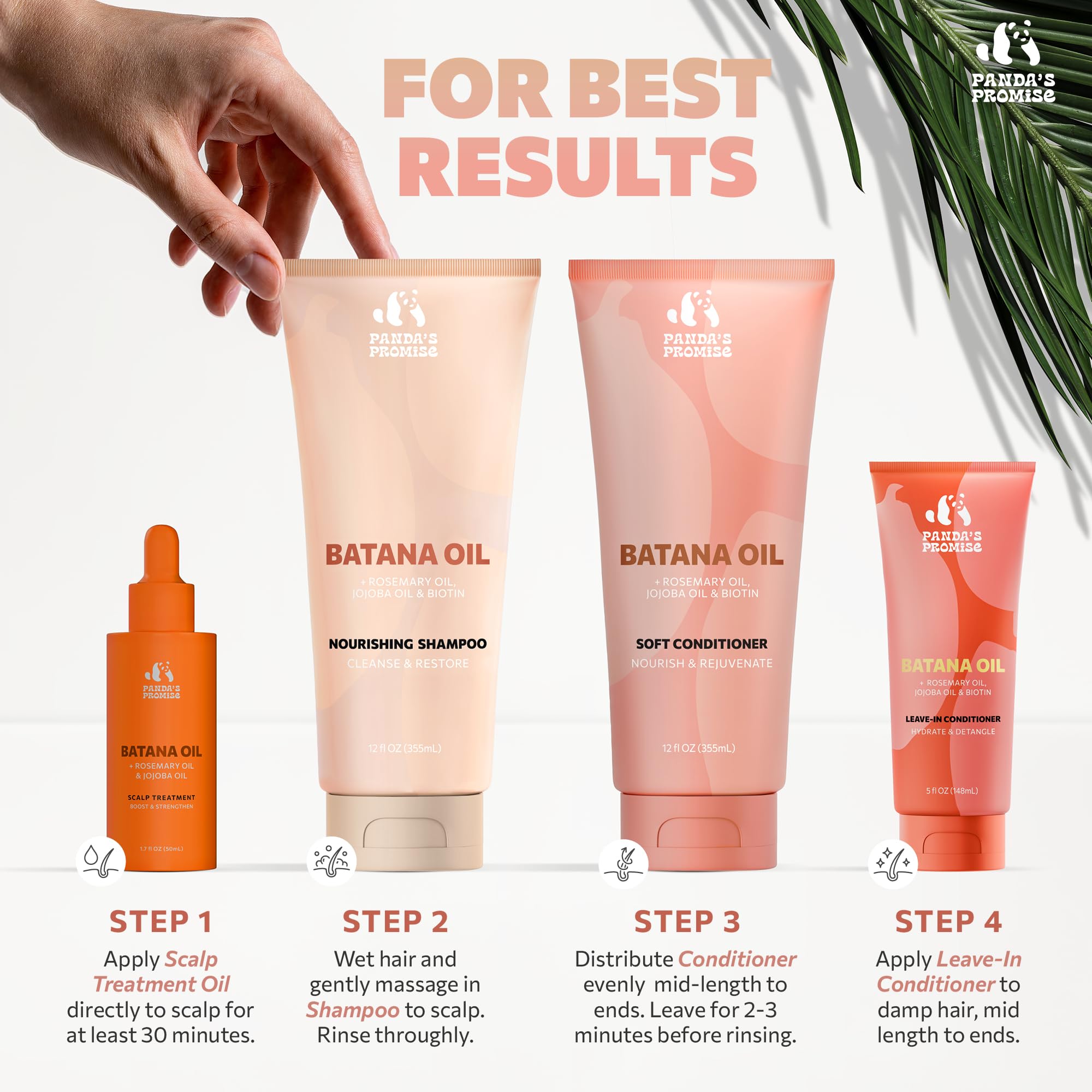 Panda's Promise Batana Oil USA-made formulation highlights domestic production.