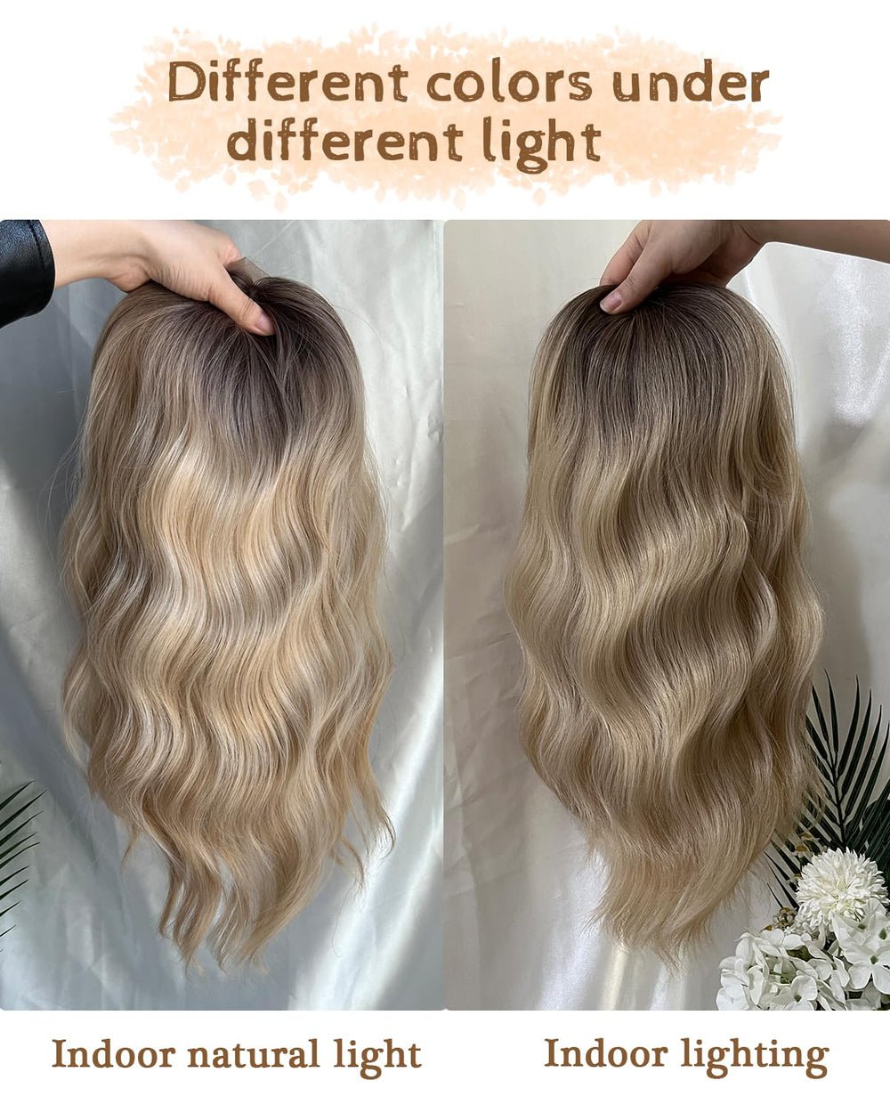 PANEWAY topper ombré, raíz oscura y rubio versátil.