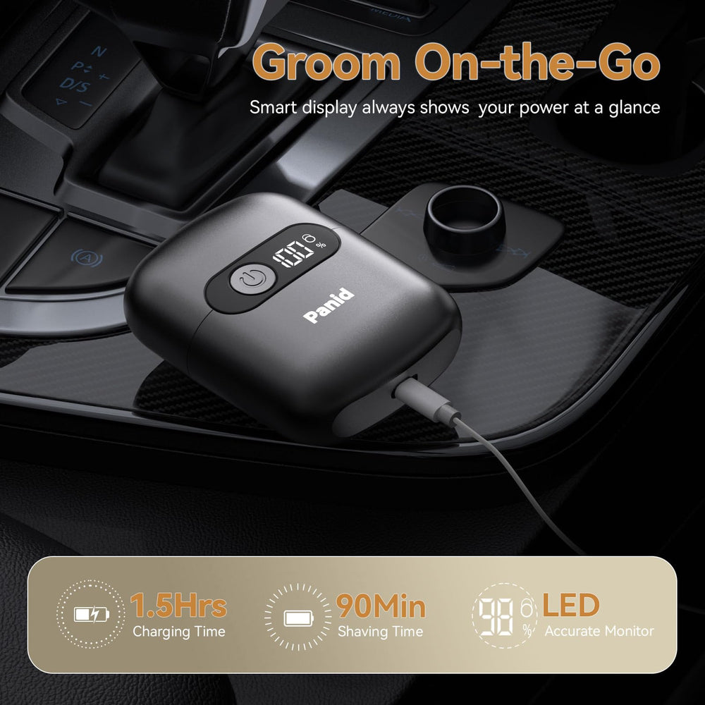 Panid electric foil shaver IPX7 waterproof enables shower use and easy cleaning