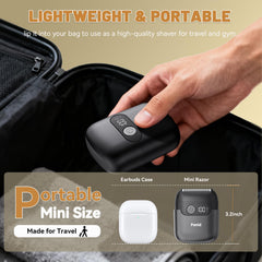 Panid mini travel razor compact design fits pockets and bags for on-the-go grooming
