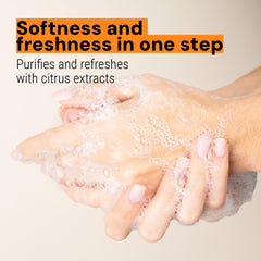 Panier des Sens coconut oil formula for skin comfort during hand washing.
