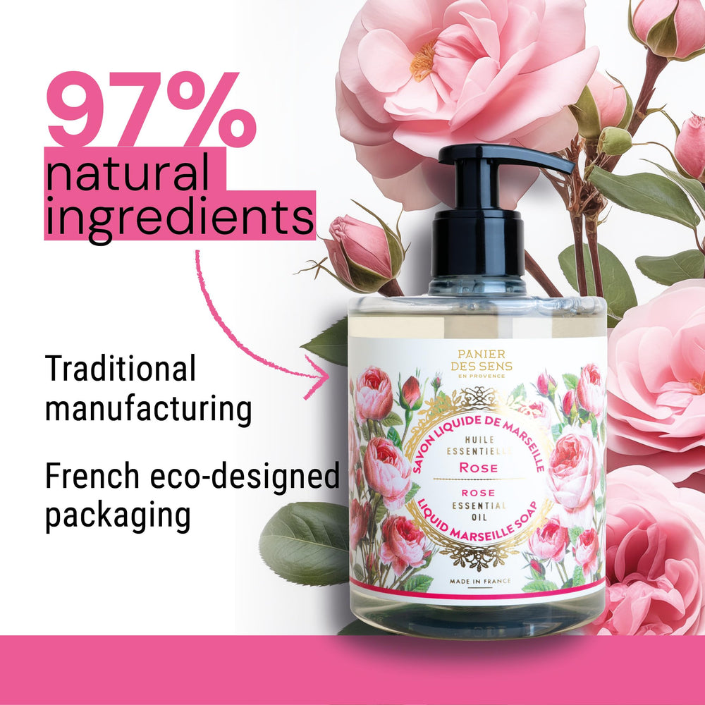 Panier des Sens coconut oil and rose essential oil promise gentle nourishment